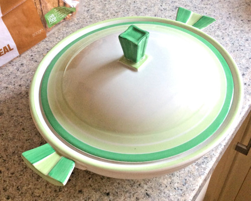 Art deco shelley green block - art,