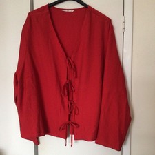 Tu Ladies Red Blouse New