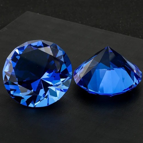 Crystal diamond paperweight - crystal,