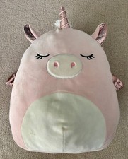 Grecia Pink Unicorn Pegacorn Squishmallow 14" Soft Toy Plush Plushie Collectable