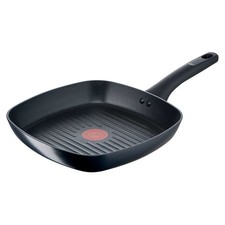Tefal Titanium Grill Pan 26cm Non Stick Induction Dishwasher Safe Black