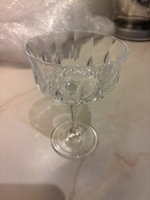 6 vintage cut-glass Goblets