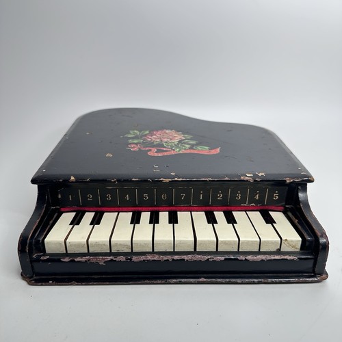 Vintage wooden toy piano - wooden,