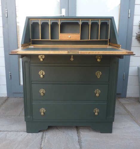 Vintage writing bureau - vintage,