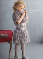 Biscotti Girls Silver Sequin