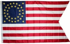 Union Cavalry Guidon 2x3 ft Flag Civil War 35 Star Army Swallow Tail Mounted 100