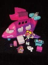 Shopkins World Vacation Skyanna's Jet plane & 3 Exclusive Shopkins Playset