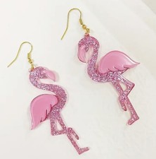 💖Cute Pink Glitter Flamingo