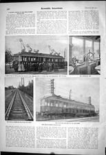 Old 1903 Scientific American Berlin-Zossen Train Car Motorman'S Cab R 20th