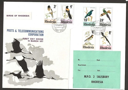 Rhodesia 1977 birds - 1977,
