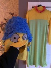 Marj marge Simpson Halloween Fancy Dress Costume – Size Small (UK 8/10)