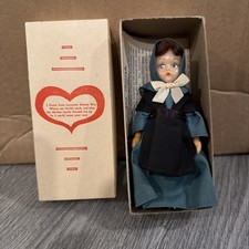 Vintage 5” Amish Girl Doll