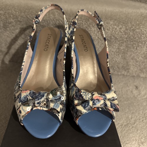 Staccato slingback wedge - slingback,