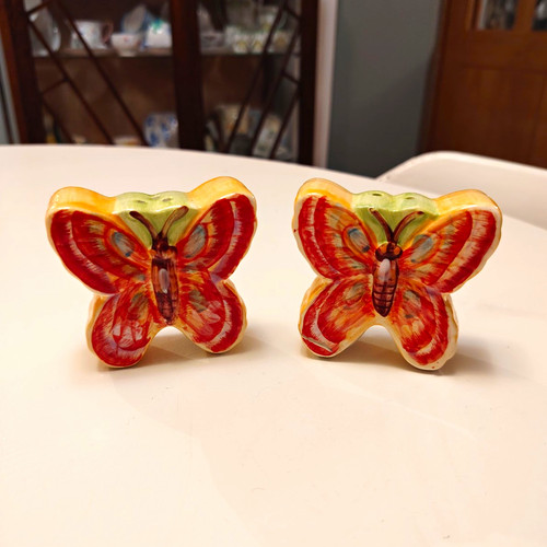 Vintage ceramic butterfly - ceramic, salt