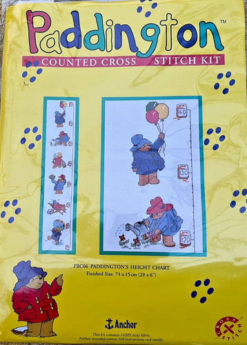 Paddington bear cross stitch - paddington,