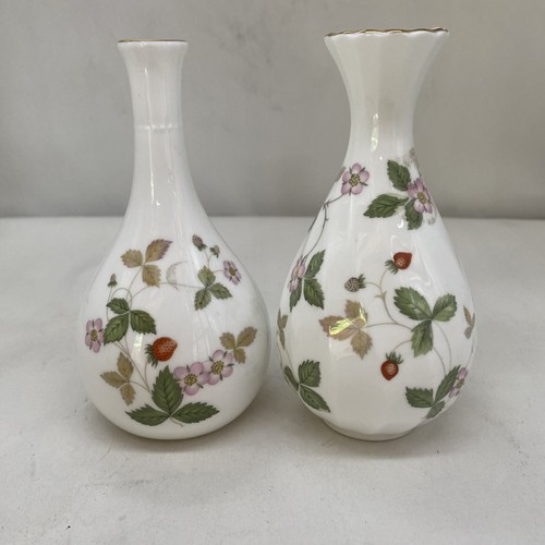 Wedgwood wild strawberry vases - wedgwood,