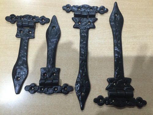 Spear hinge black antique - hinge,