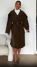 Zara Wide Lapel 100% Wool Coat