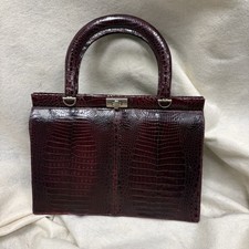 Vintage Red Crocodile Handbag