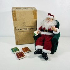 Vintage Avon Story Telling Santa Claus Animated Christmas Figure WORKING Boxed
