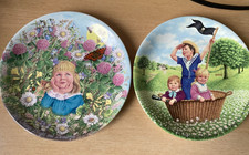 Davenport Pottery Nursery Rhyme Decorative Plates 1986