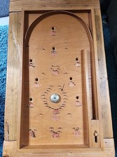 Vintage Bagatelle Wooden Board CZECHOSLOVAKIA Antique Pinball 12095 5 Exitoy 70s