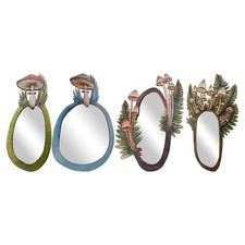 Wooden Mushroom Forest Mirror