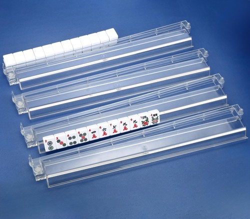 Mahjong racks with pushers set - with,