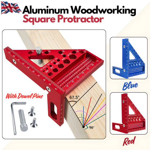Aluminium woodworking square - aluminium,