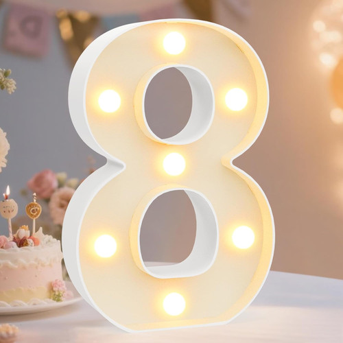 Decorative led light - up, number