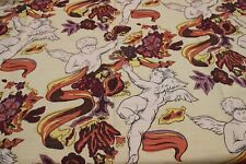 Vintage Cherub Print Linen Fabric Philip Hooper Colefax Fowler Designer 2m Long