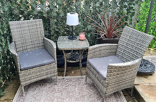 Bistro table and chairs - table,