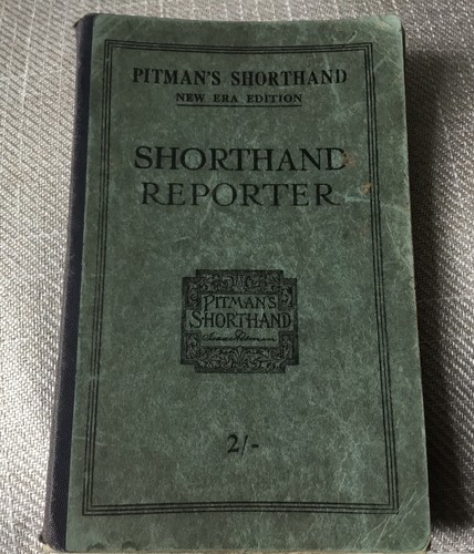 C1930s pitman shorthand book - c1930s,