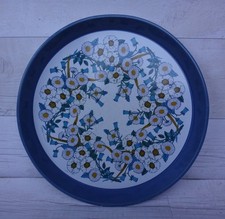 Vintage Round Metal Serving