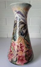 2004 TRIAL COBRIDGE STONEWARE VASE LANDSCAPE DESIGN SAMANTHA JOHNSON 22cm TALL
