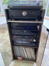 Technics HiFi Separate Stack System with Turntable, Speakers, and Remote