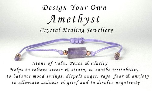 Amethyst bracelet anklet - amethyst,