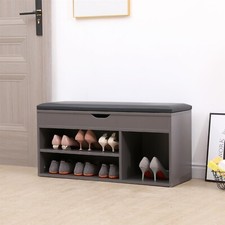 Shoe Bench Hallway Wooden Rack