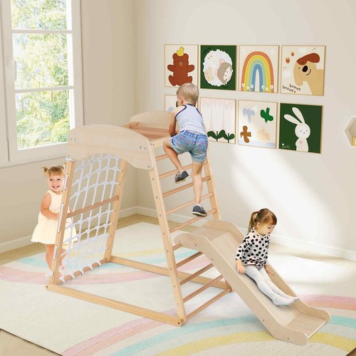 Wooden indoor toddler - wooden,