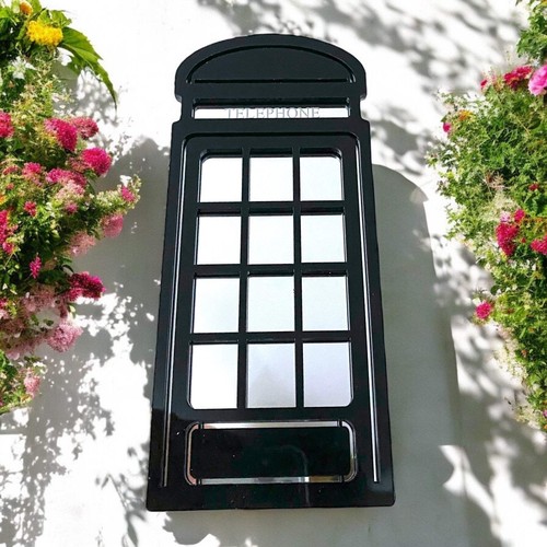 Telephone box garden mirror - telephone,