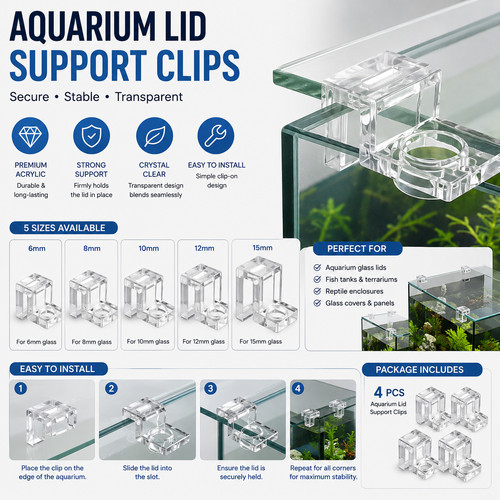 4pcs acrylic aquarium - acrylic, lid