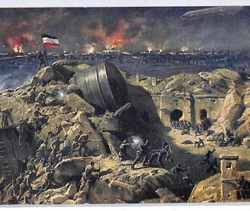 Zeppelin ww1 propaganda battle - zeppelin,