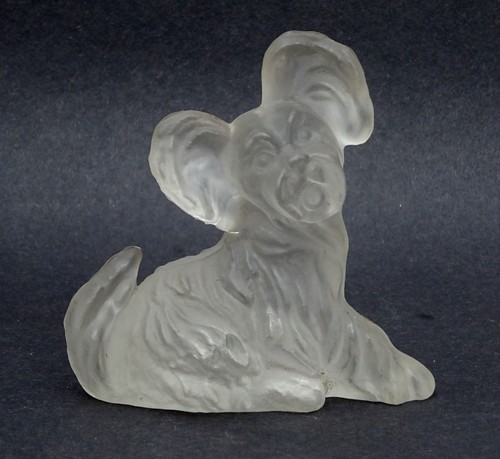 Papillon dog vintage murano - dog,