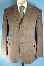 Vintage Lambourne Tweed Suit-Hunt Shoot Country -True Vintage-100% Wool UK 46 R