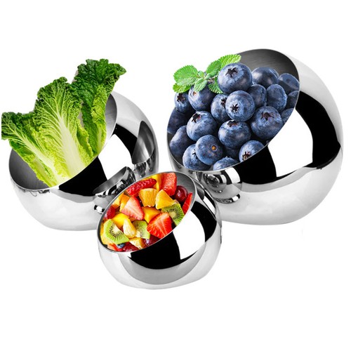 Stainless steel fruit bowl - stainless,