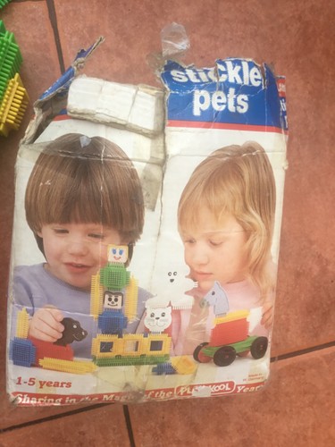 1980 stickle bricks with - bricks,