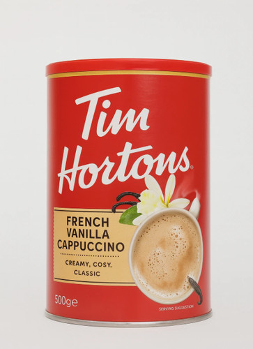 French vanilla cappuccino tim - french,