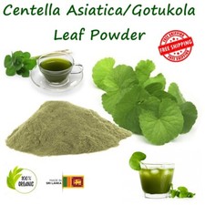 Organic Dried Centella Asiatica/Gotukola Leaf Powder Memory Ceylon Herbal Tea