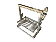 Built in Brick BBQ DIY Cooking Grill Argentinian Adjustable Heights 