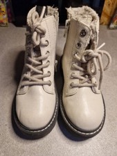 H&M girls Ivory Faux Leather